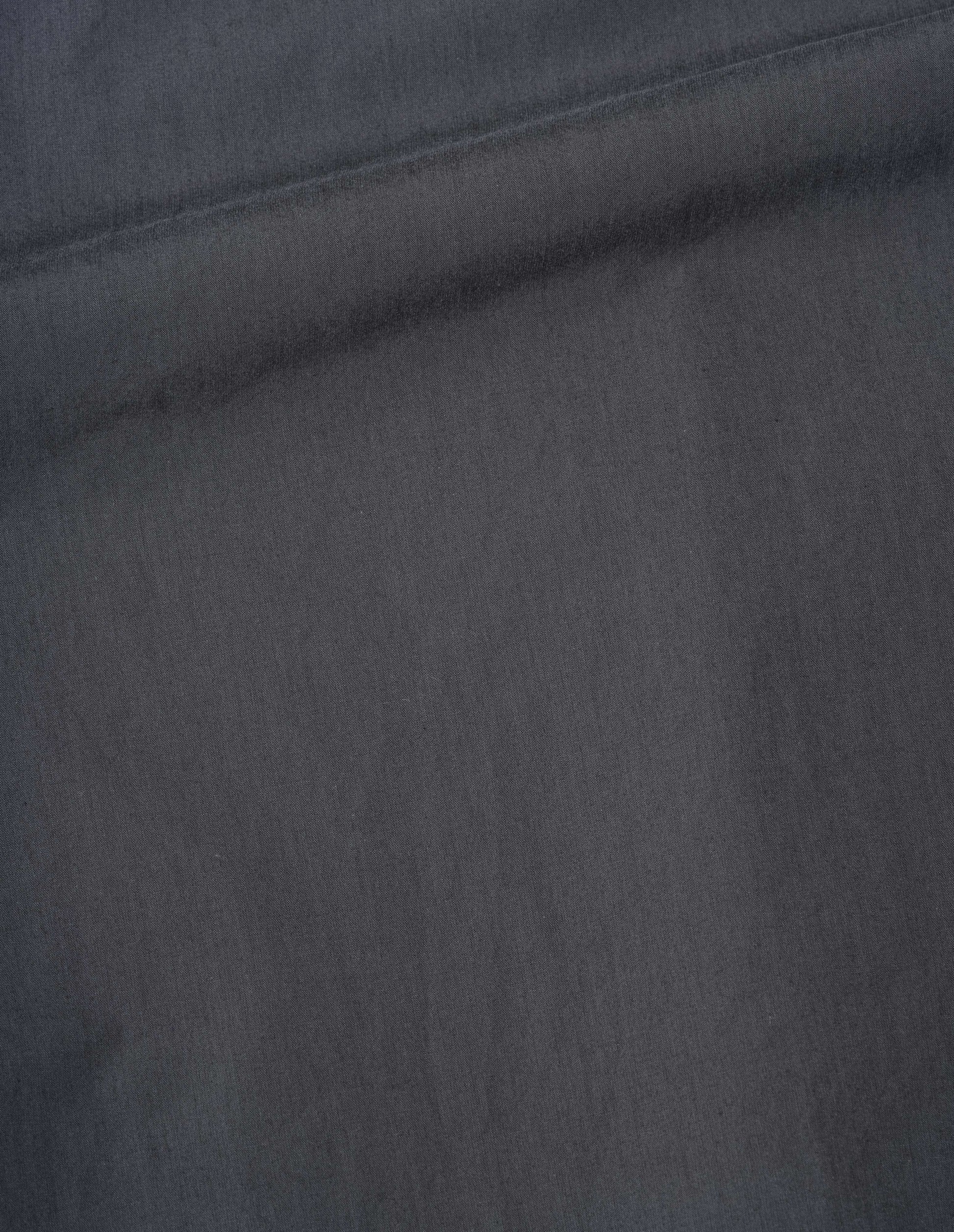 Dark grey yarn dye cotton shirting shirt fabric swatch.
