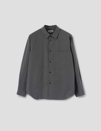 BASIC SHIRT | YARN DYE COTTON SHIRTING | CHARCOAL