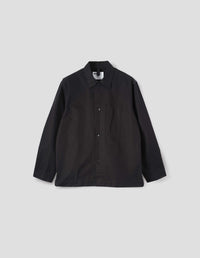 MHL. CHORE SHIRT | DOUBLE TWISTED COTTON CANVAS | BLACK