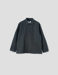 MHL. CHORE SHIRT | DOUBLE TWISTED COTTON CANVAS | PETROL