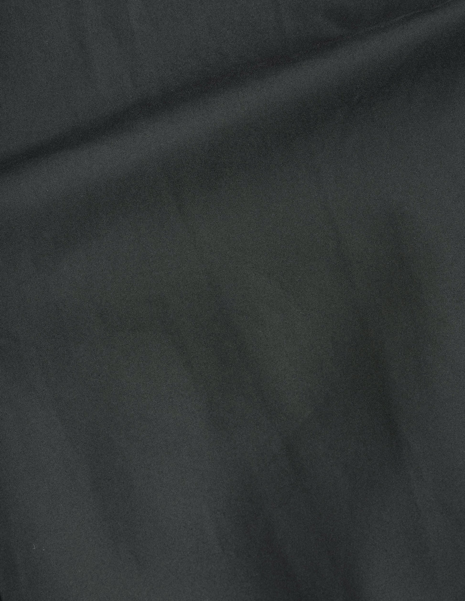 Blueish green dry cotton canvas parka, fabric swatch.