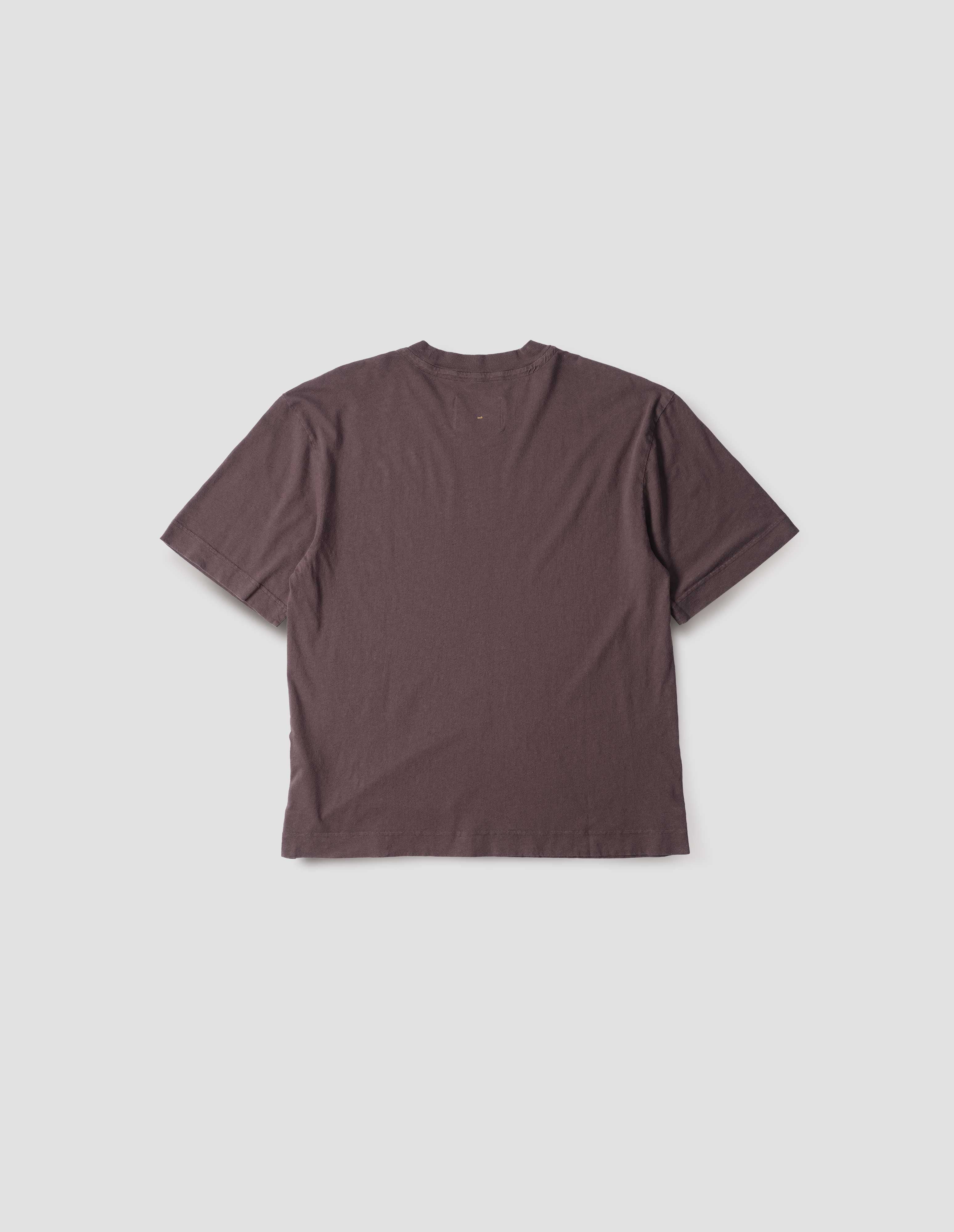 MHL Tシャツ Grape organic cotton linen jersey Simple T-Shirt | MHL. by