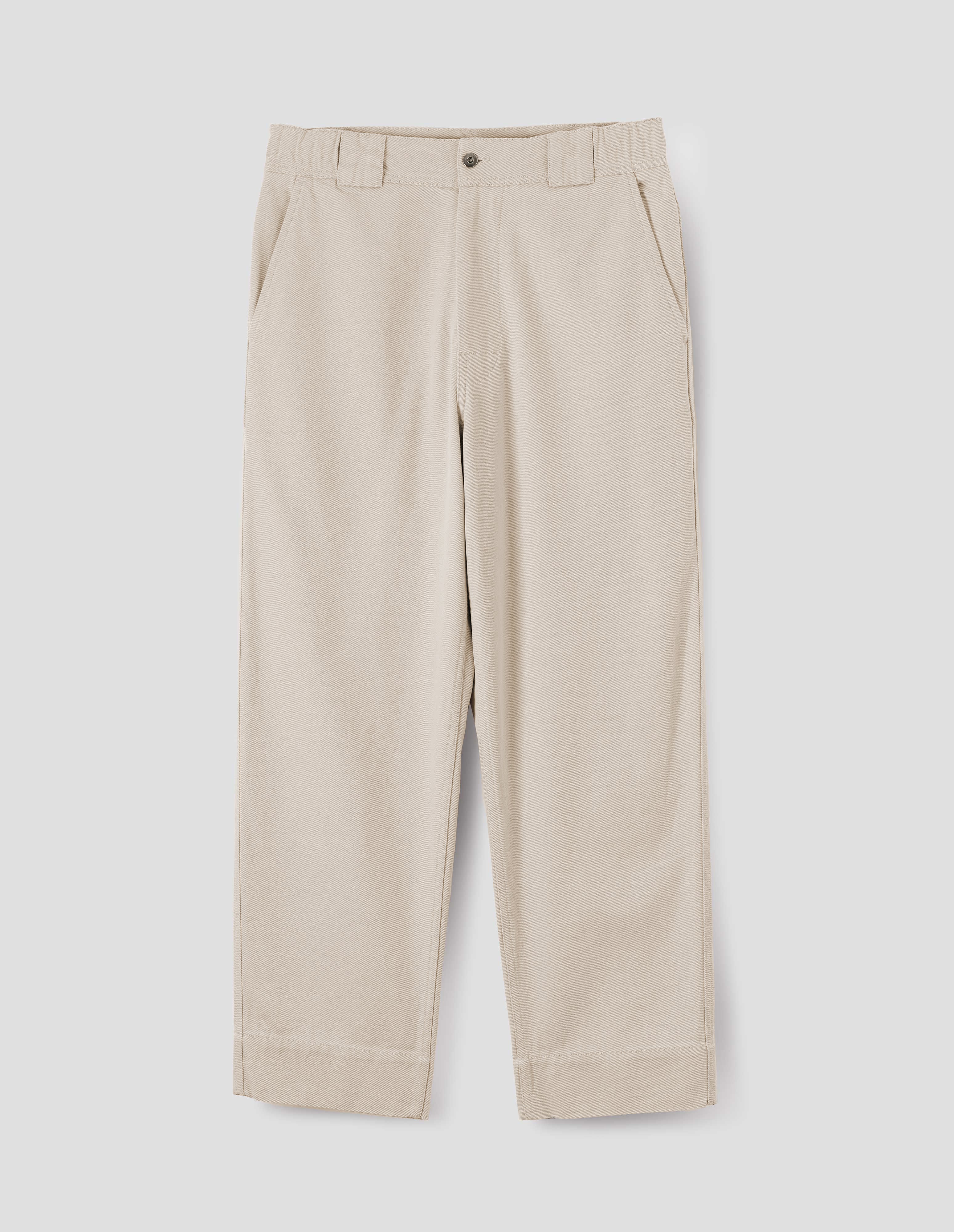 Bone cotton wool drill Sports Trousers | MHL. by Margaret Howell