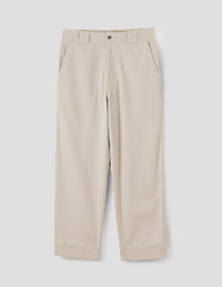 MHL. SPORTS TROUSERS | COTTON WOOL DRILL | BONE