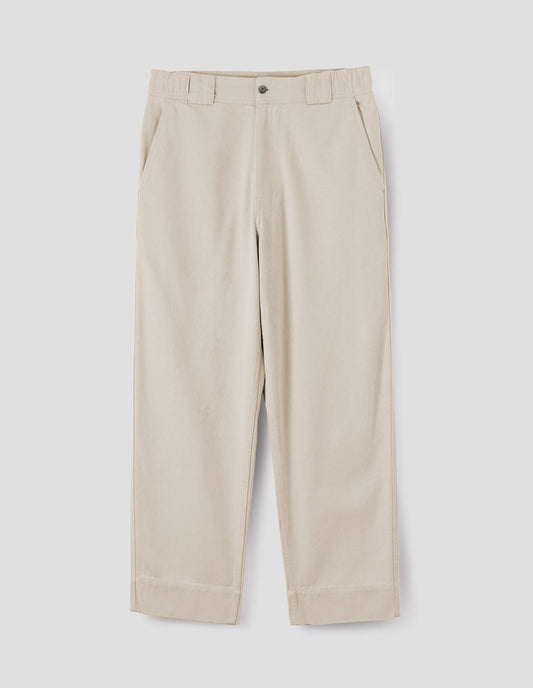 MHL. SPORTS TROUSERS | COTTON WOOL DRILL | BONE