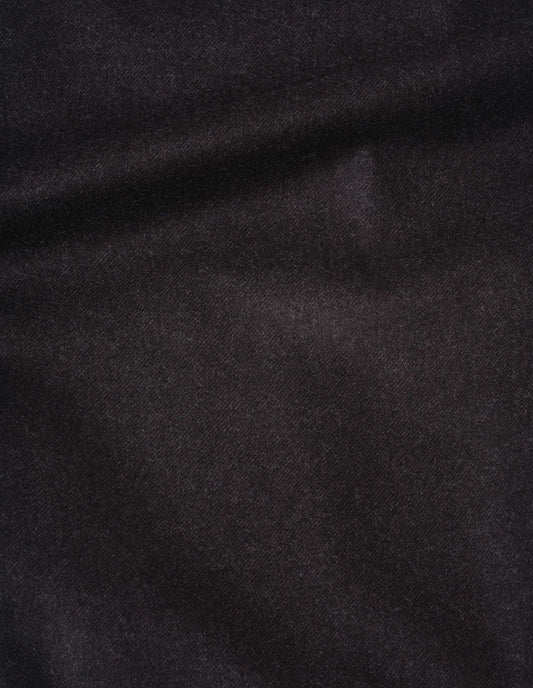 Brown compact yarn dyed wool trousers, fabric swatch.