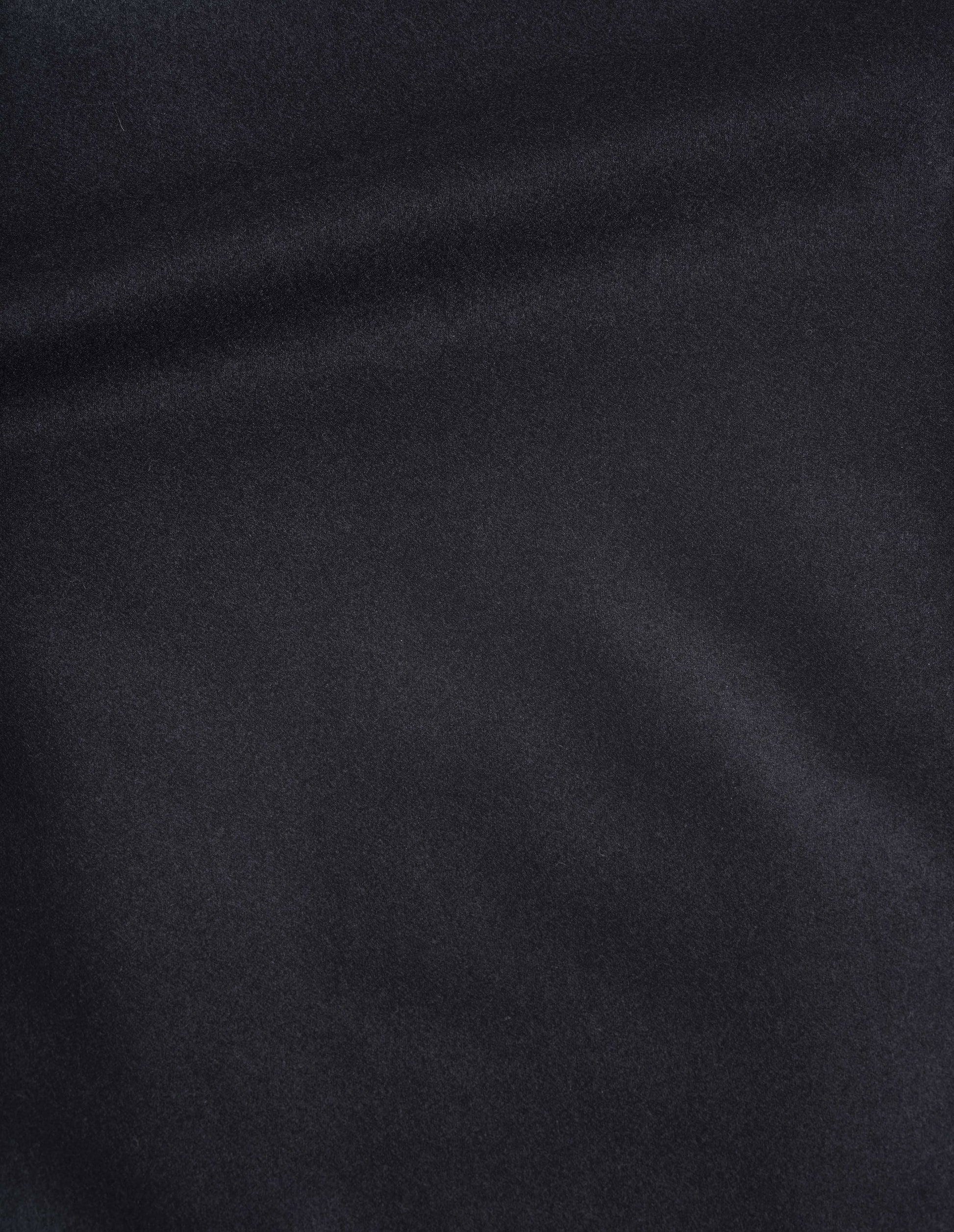 Navy blue flannel wool trousers, fabric swatch. 