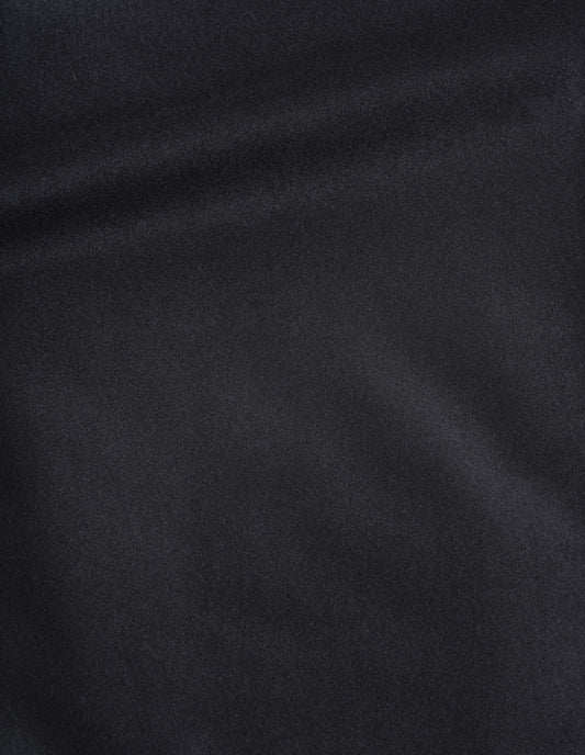 Navy blue flannel wool trousers, fabric swatch. 