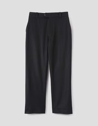 RELAXED TROUSERS | FLANNEL | DARK NAVY