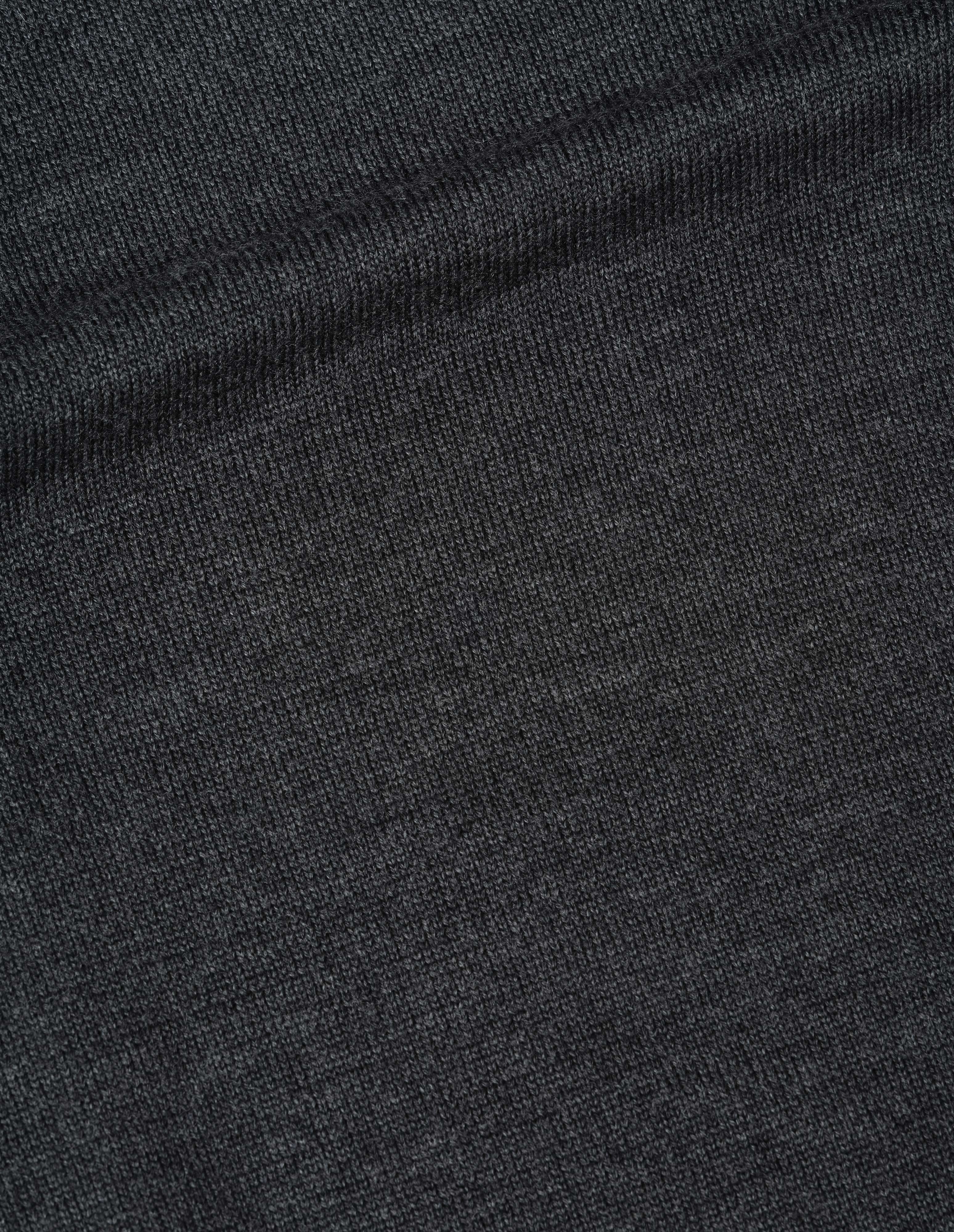 Charcoal japanese spun merino Collared Cardigan | Margaret Howell