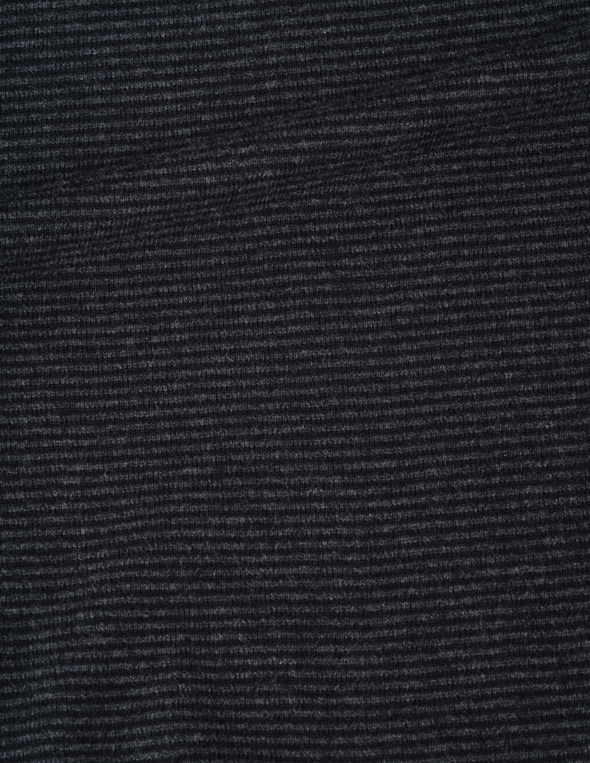 Dark grey and black merino cashmere jumper fabric swatch.