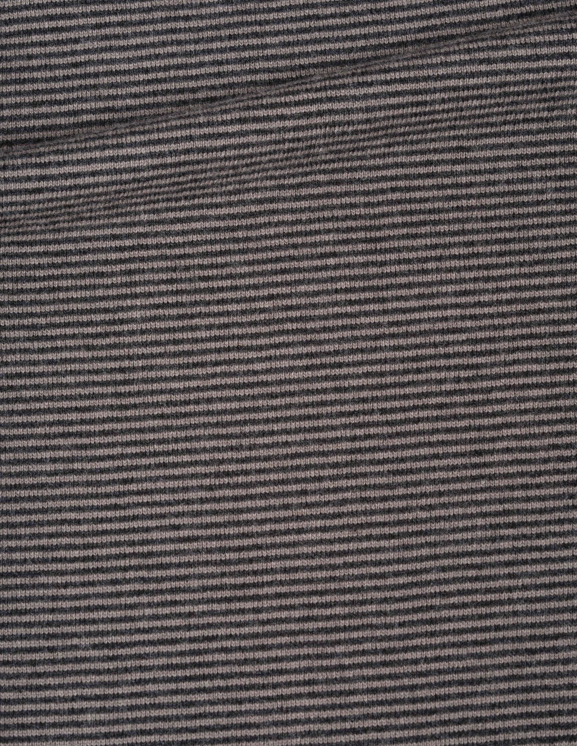 Grey and dark grey merino cashmere jumper fabric swatch.