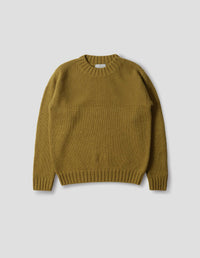 FISHERMANS JUMPER | SOFT WOOL | OCHRE