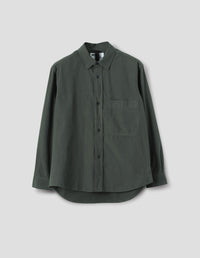 MHL. BASIC SHIRT | SANDED COTTON POPLIN | STORM