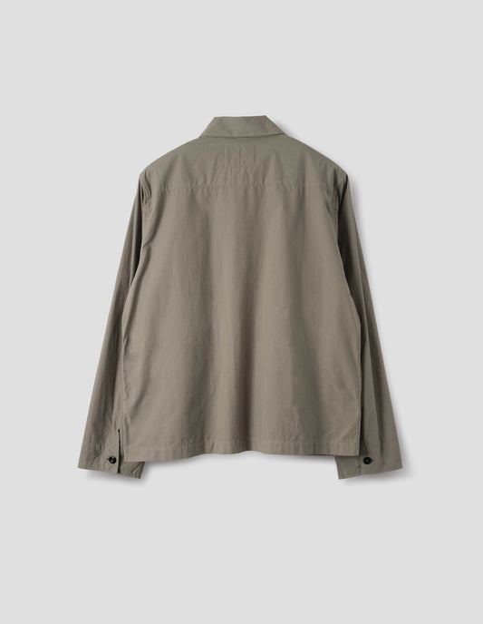MHL. BOXY OVERSHIRT | CRISP COTTON POPLIN | MOUSE