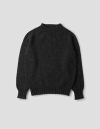 MHL. CHUNKY SEAMLESS CREW NECK JUMPER | RUSTIC WOOL | PEWTER