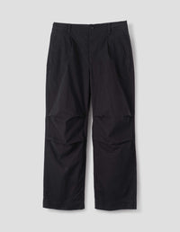 MHL. PARACHUTE TROUSERS | CRISP COTTON POPLIN | BLACK