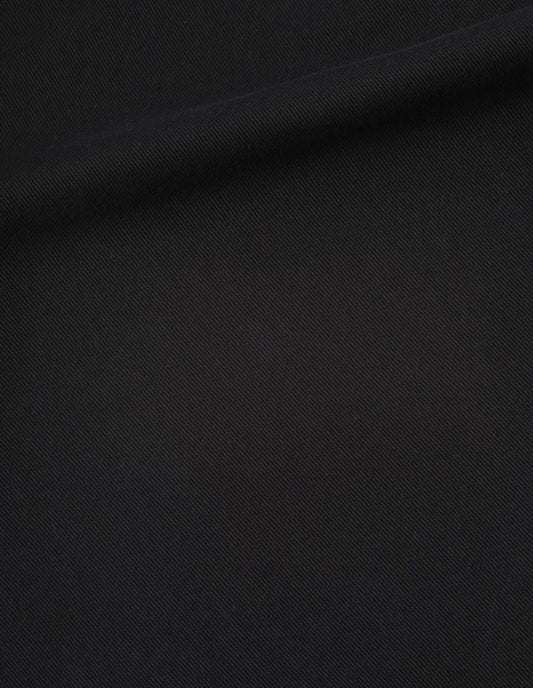 MHL. SIMPLE TROUSERS | RAISED COTTON DRILL | BLACK