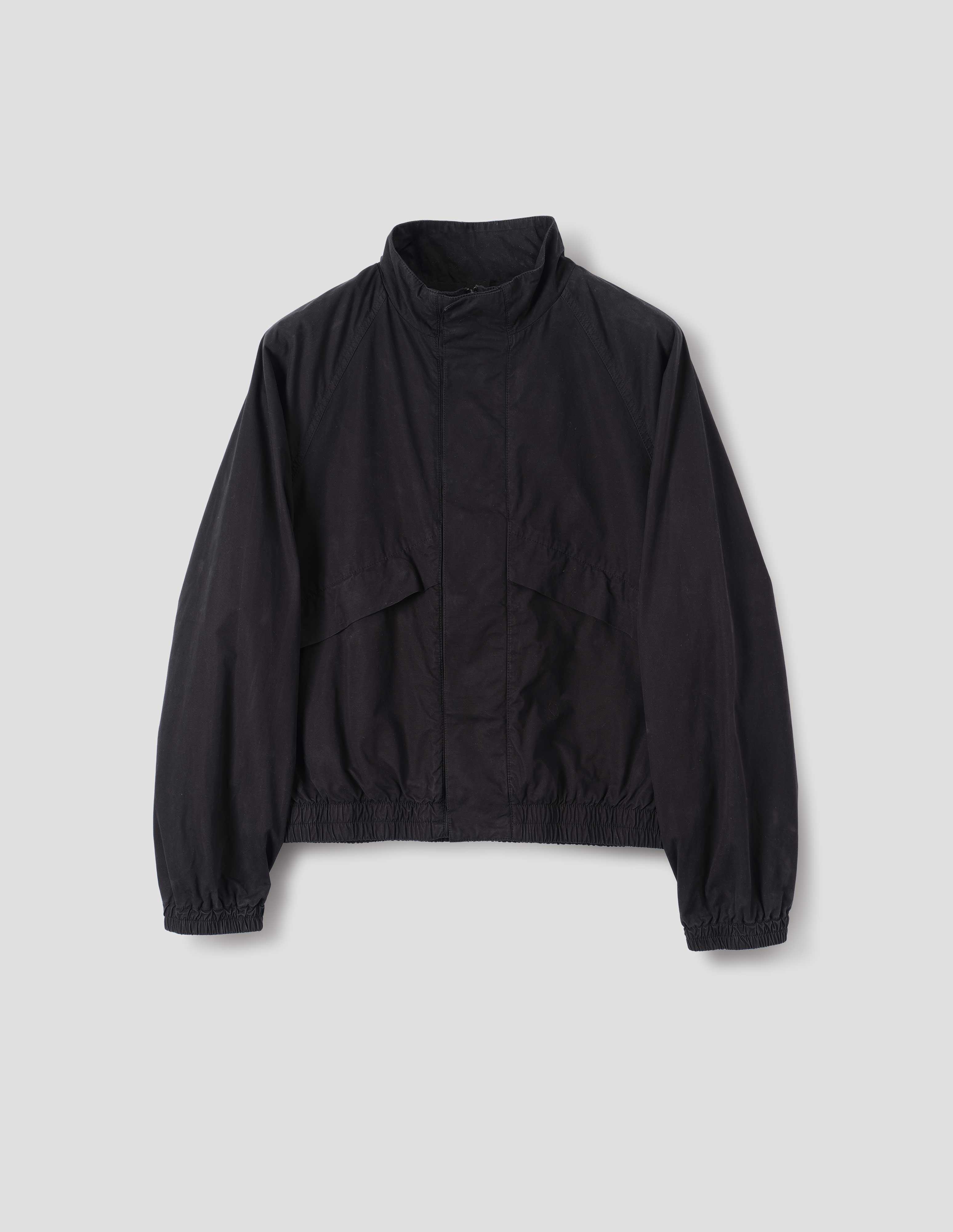 ジャケット・アウター MHL. HIGHCOUNT COTTON POPLIN Black crisp cotton poplin Track Jacket | MHL. by Margaret Howell