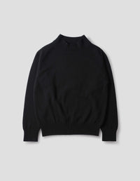 MOCK NECK JUMPER | GEELONG | BLACK