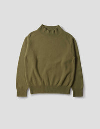 MOCK NECK JUMPER | GEELONG | OLIVE