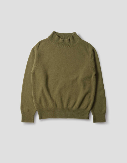 MOCK NECK JUMPER | GEELONG | OLIVE