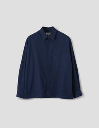 TWO POCKET SHIRT | INDIGO POPLIN | INDIGO