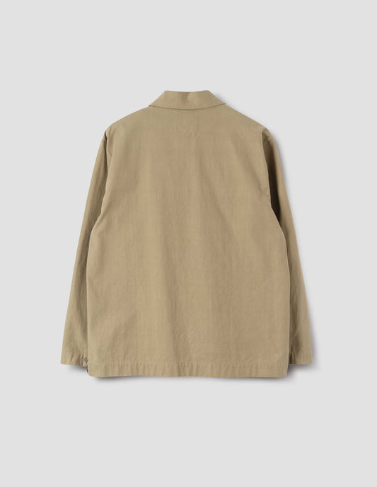 MHL. CHORE SHIRT | IRREGULAR COTTON DRILL | OAT