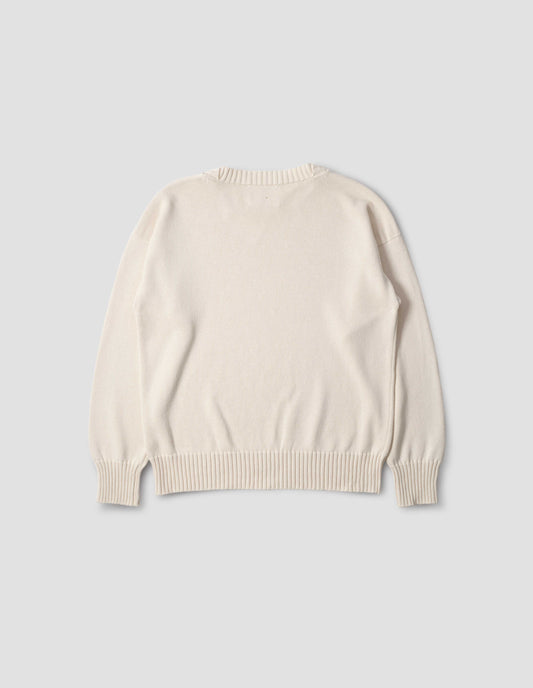MHL. CROSS OVER CREW | DRY COTTON | ECRU