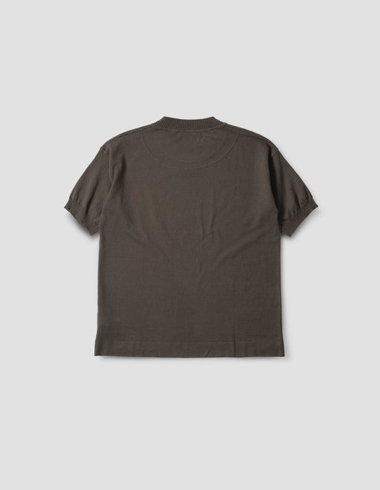 MHL. KNITTED T SHIRT  | DRY COTTON  | BARK
