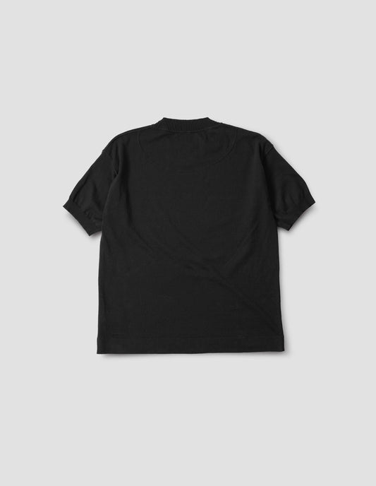 MHL. KNITTED T SHIRT  | DRY COTTON  | BLACK