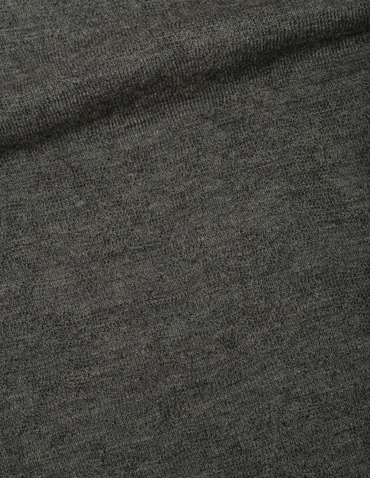 MHL. STRIPE ZIP THROUGH | DRY WOOL | OLIVE / BLACK