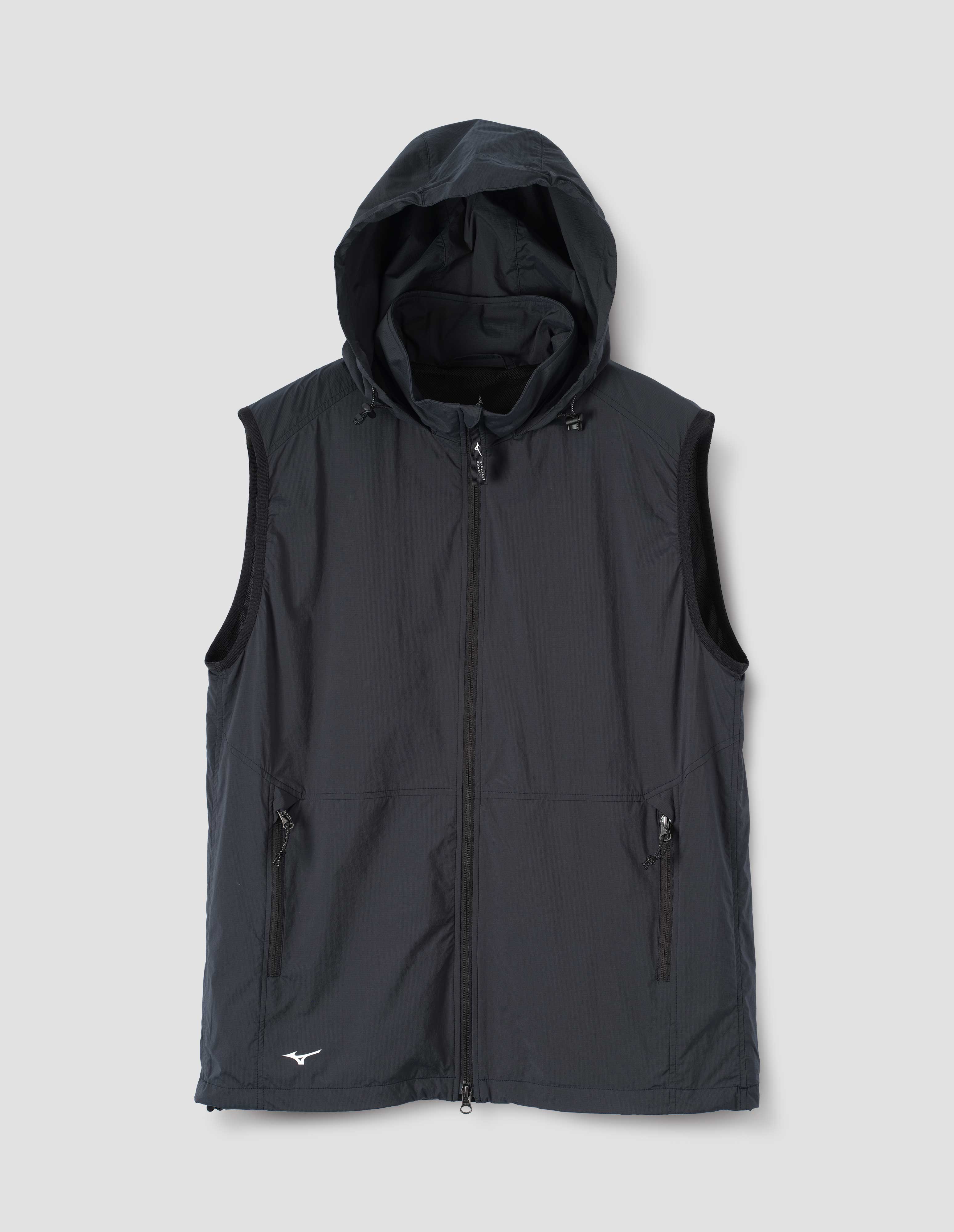 Khaki ripstop Mizuno Rain Gilet | Margaret Howell
