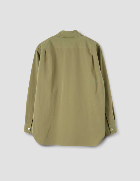 MONOGRAM SHIRT | FINE COTTON POPLIN | WARM OLIVE