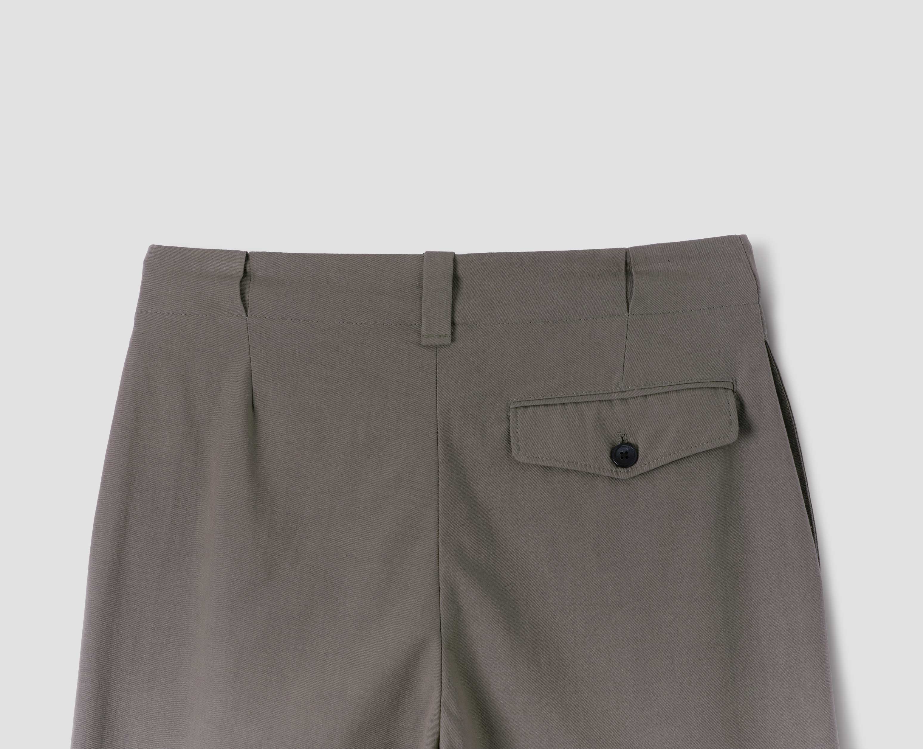 Pebble cotton drill Wide Belt Loop Trousers | Margaret Howell
