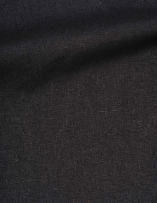 WOVEN T SHIRT | SHIRTING LINEN | BLACK