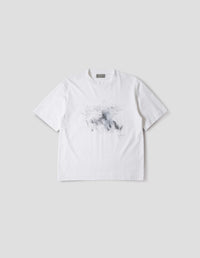 GRASSES T SHIRT | COTTON JERSEY | WHITE