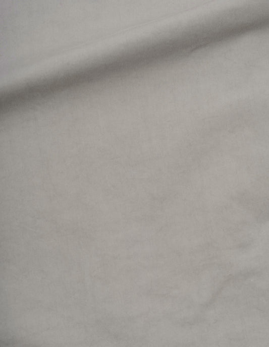 Light grey trousers, heavy cotton poplin, fabric swatch. 