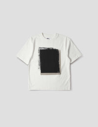 MHL. BLOCK PRINT T SHIRT | MATTE JERSEY | OFF WHITE