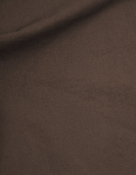 Brown cotton nylon poplin cargo shorts, fabric swatch.