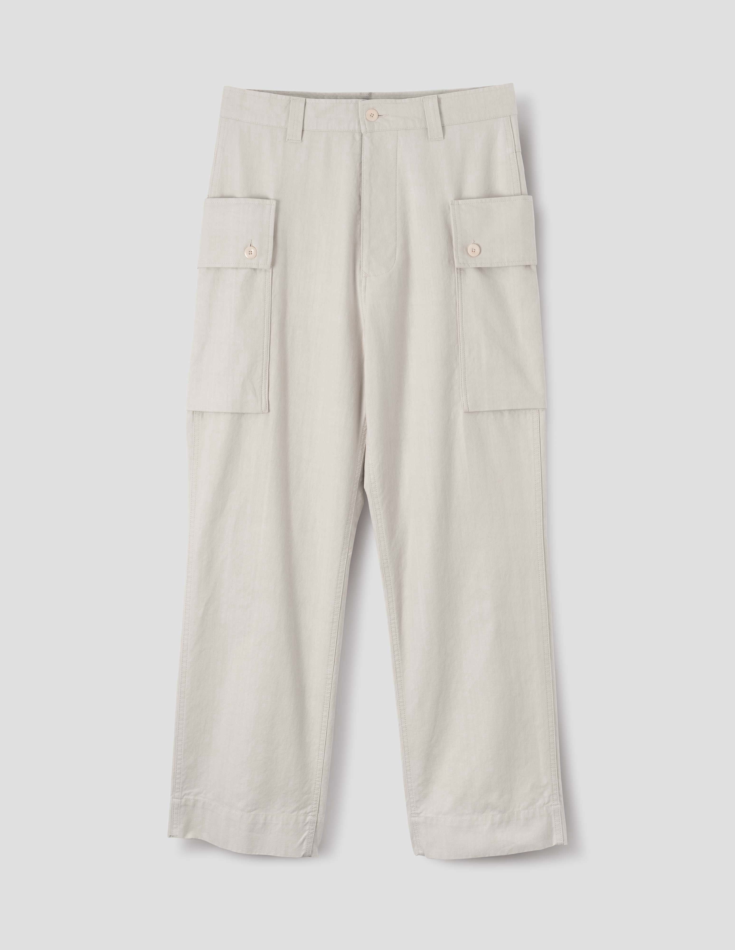 Chalk cotton drill Cargo Pocket Trousers | MHL. by Margaret Howell Chalk cotton drill Cargo Pocket Trousers | MHL. by Margaret Howell