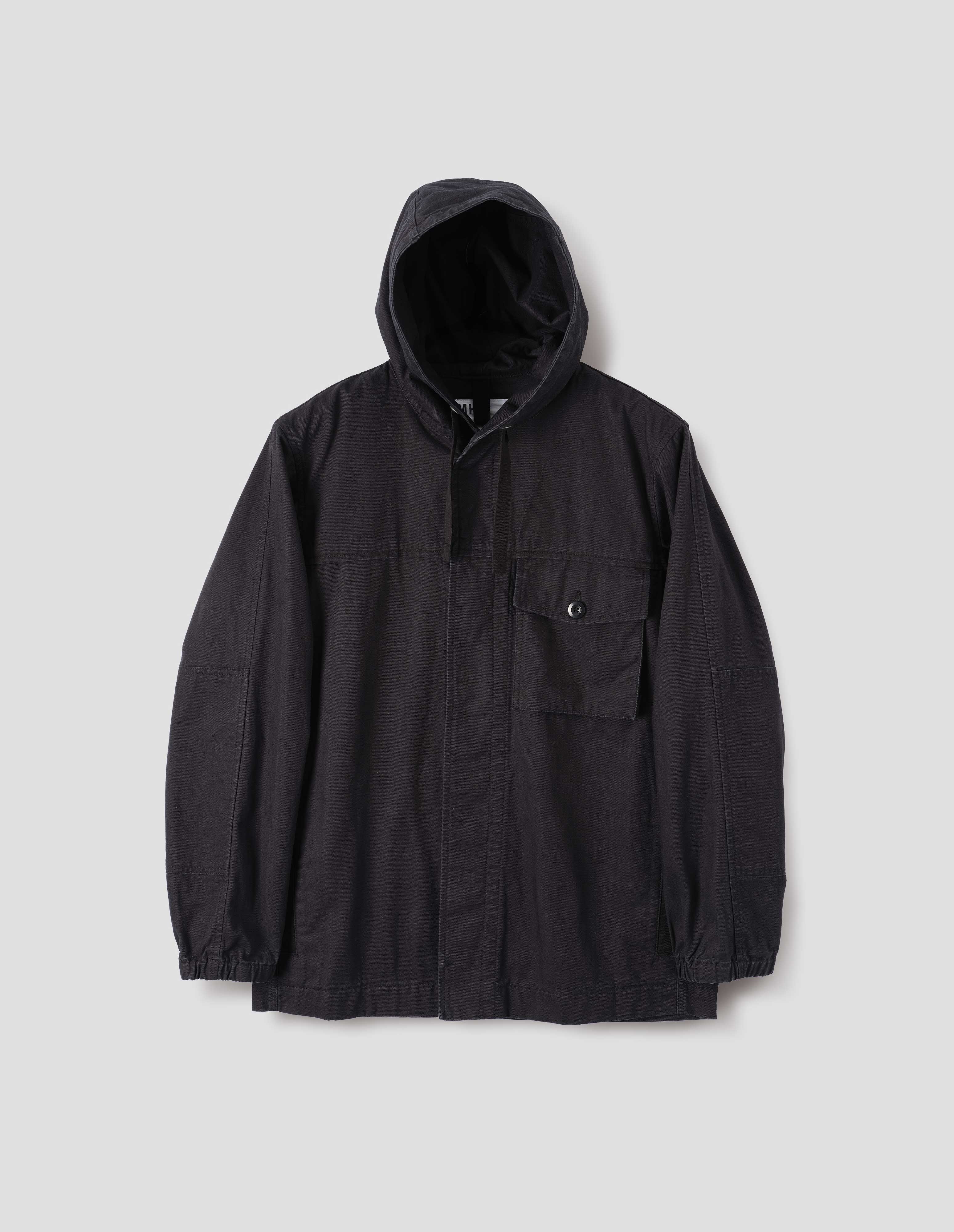 Indigo twill Hooded Jacket | MHL. by Margaret Howell