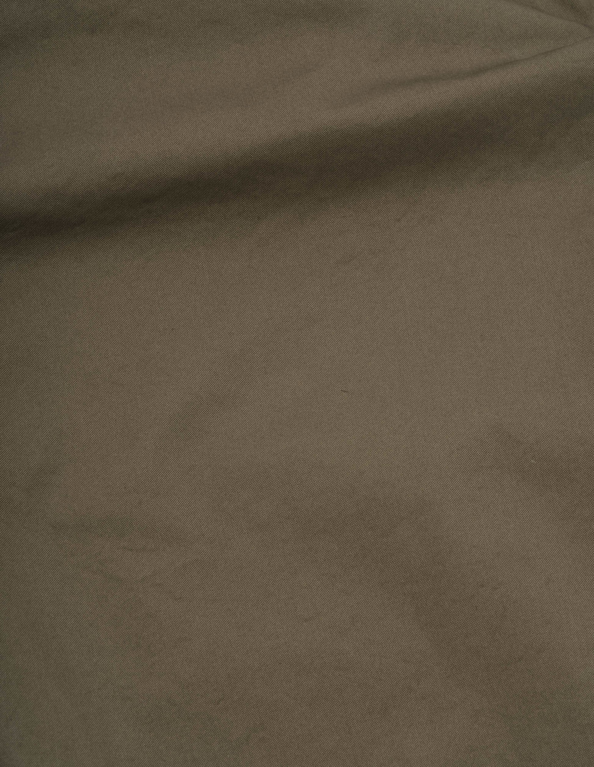 Brownish green cotton blend cordura blazer, fabric swatch.