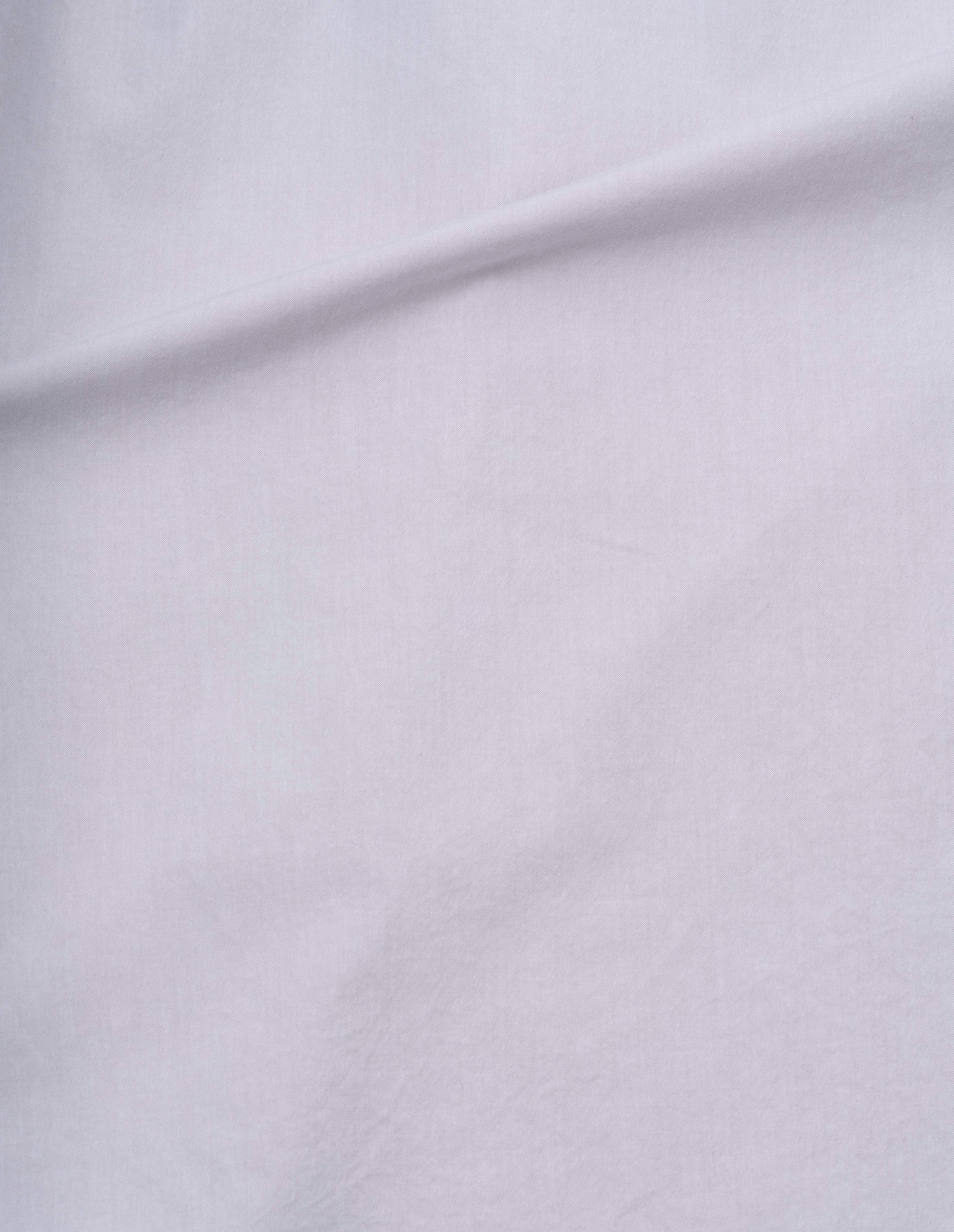 Light grey cotton canvas overall shirt, fabric swatch. 