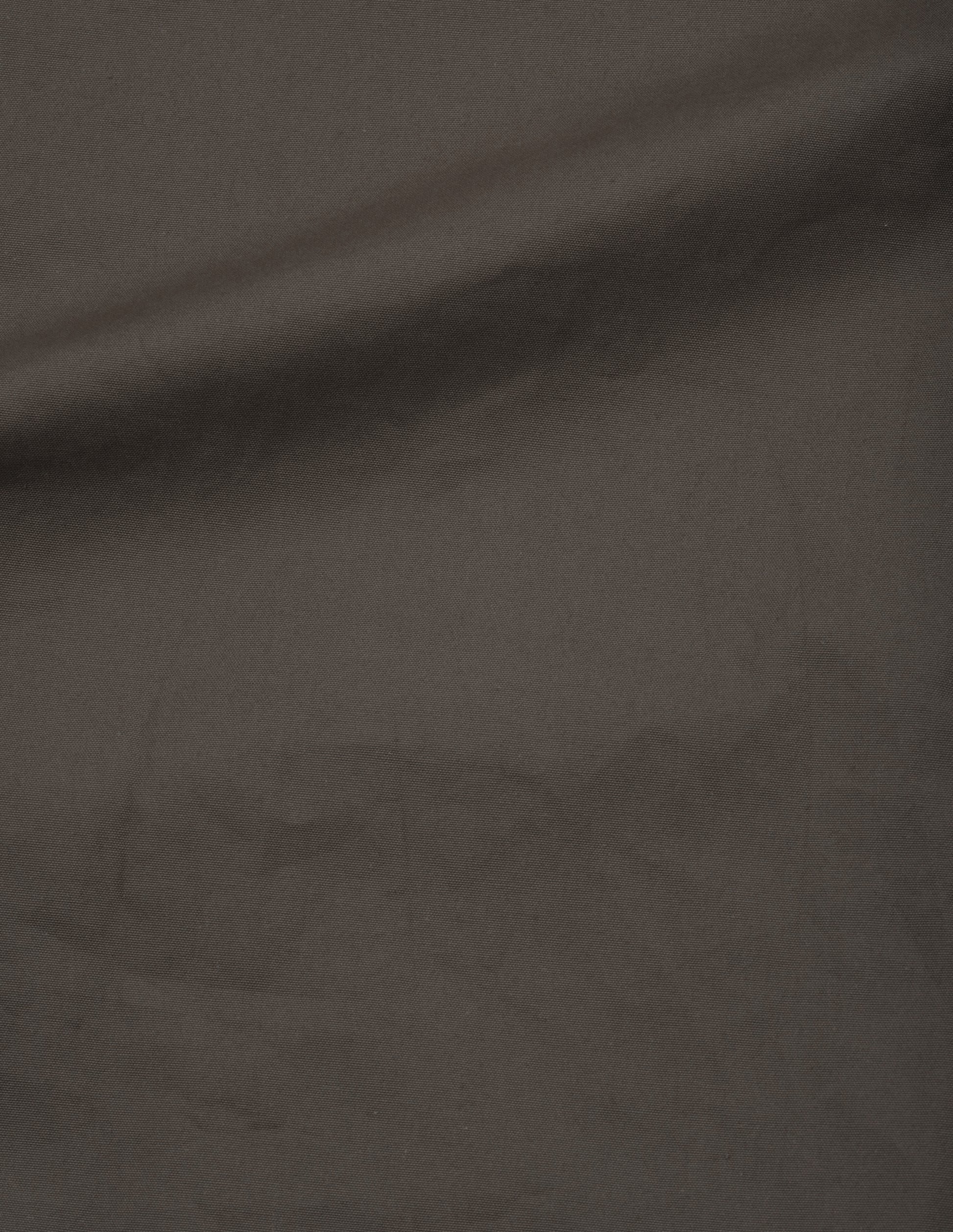 Greyish brown dry cotton canvas mac, fabric swatch.