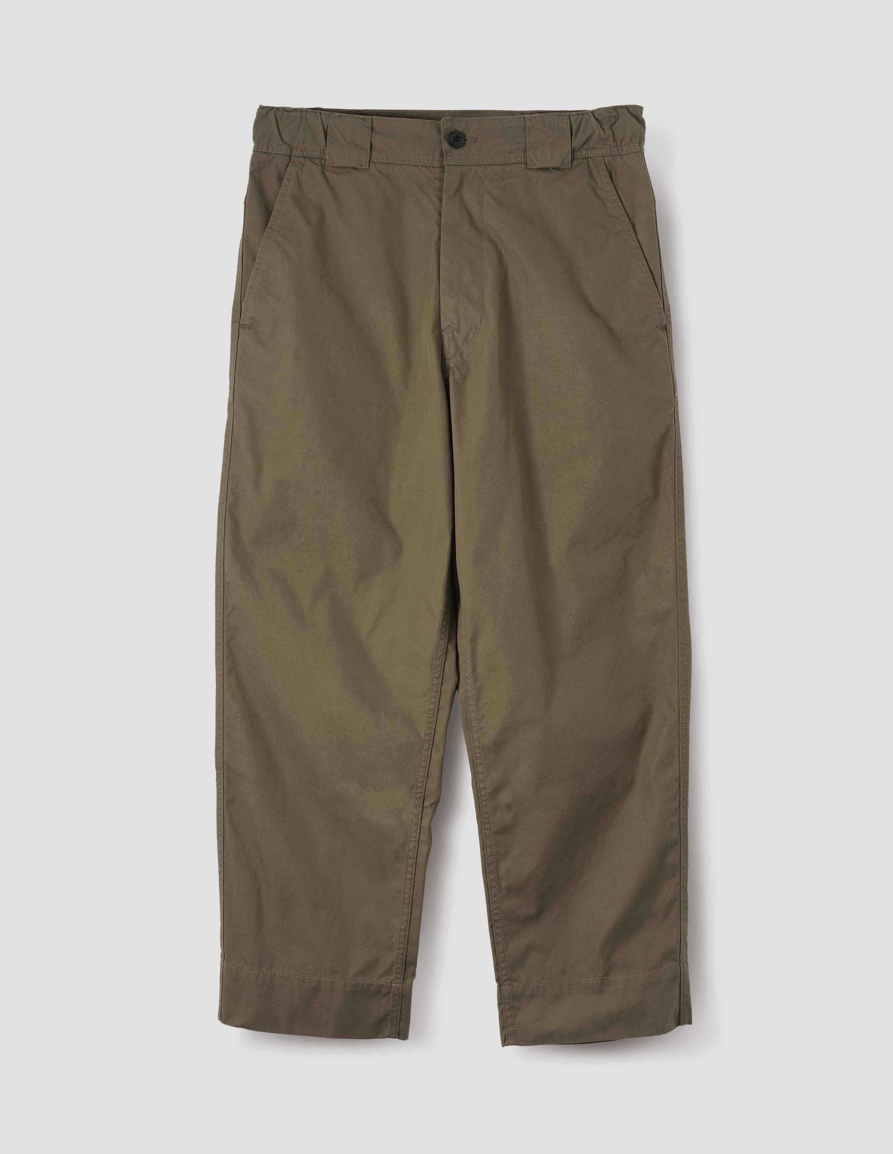 Khaki cotton blend cordura Sports Trousers | MHL. by Margaret Howell