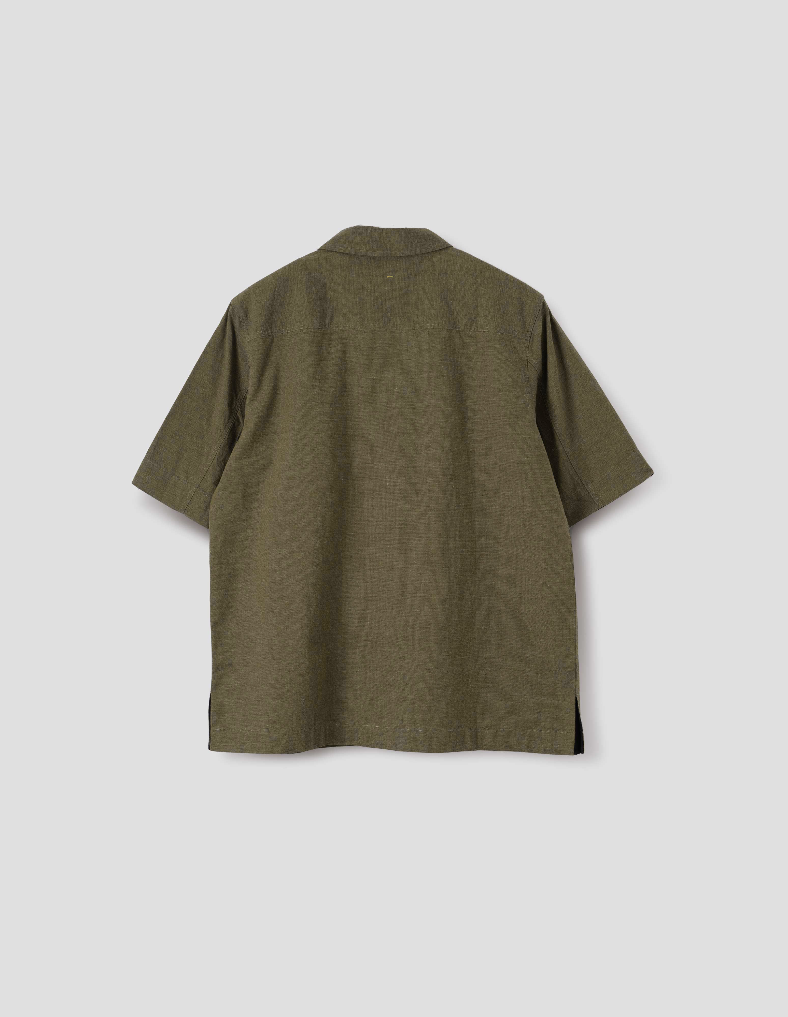 Moss dry cotton end on end S/S PJ Shirt | MHL. by Margaret Howell