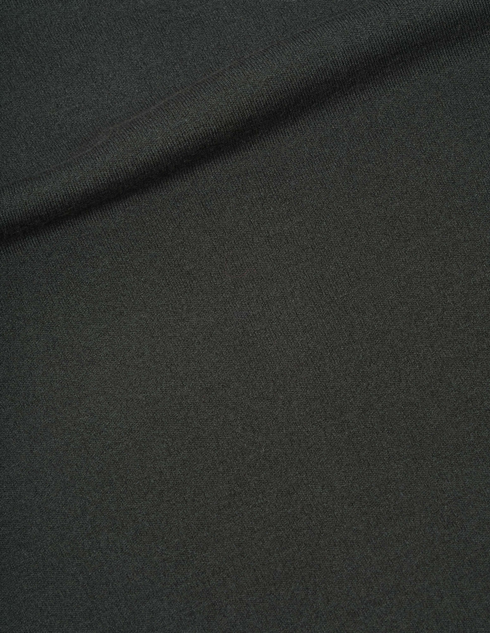 Dark grey fine merino wool sweatshirt, fabric swatch.