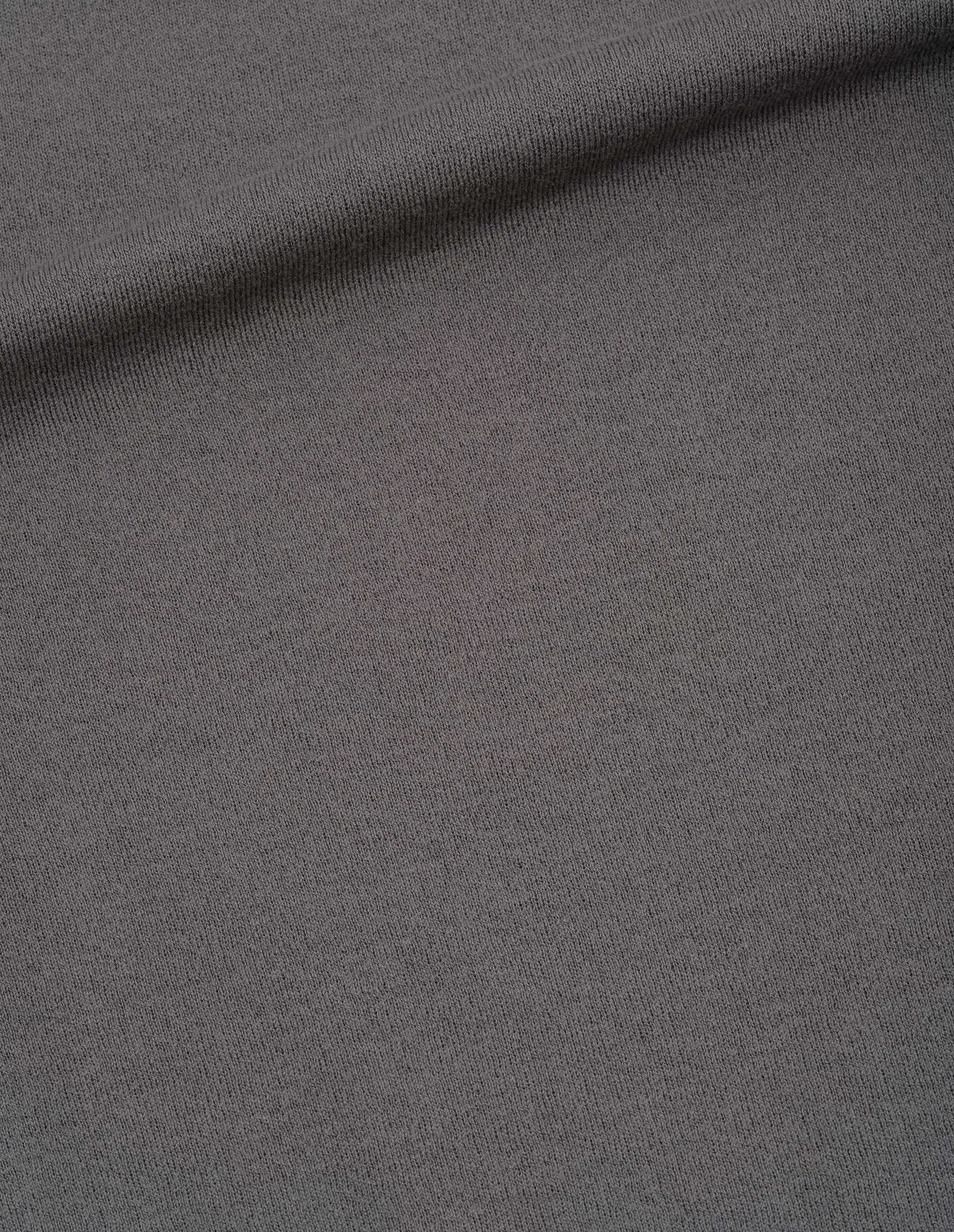 Light grey fine merino wool sweatshirt, fabric swatch.