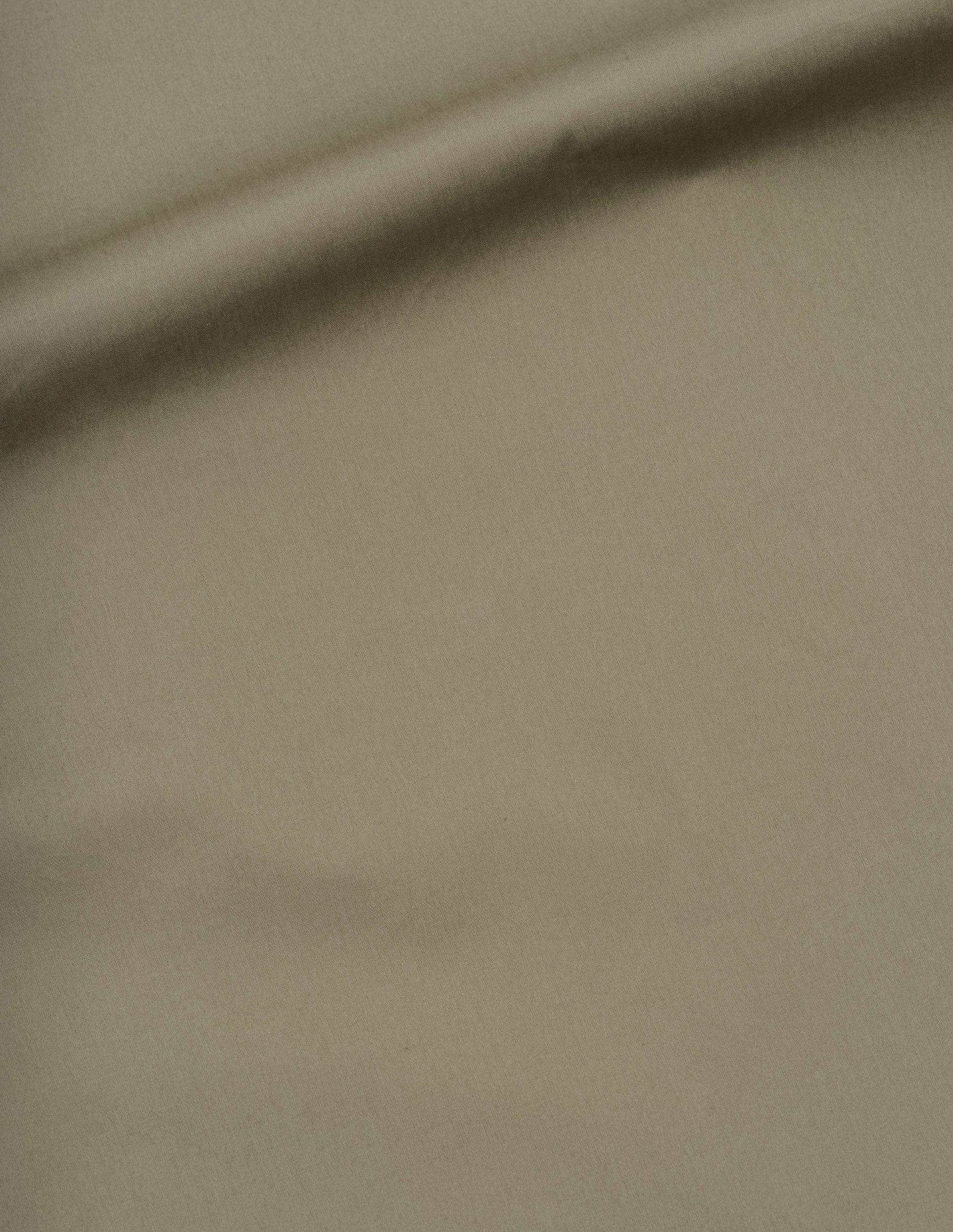 Beige superfine cotton poplin shirt, fabric swatch. 